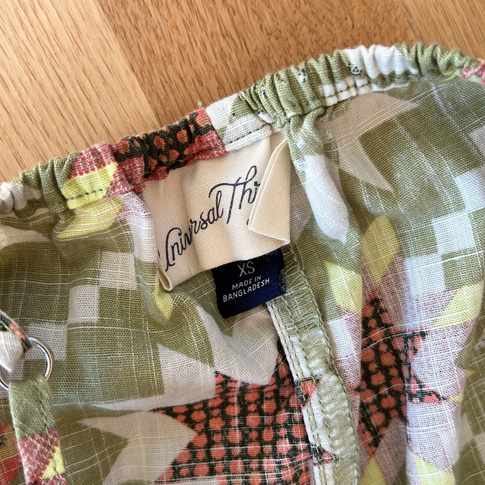 Universal Thread Green And Red Patterned Maxi Dre… - image 3